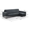 Funda Chaise Longue Super Elástica VELVET