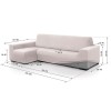 Funda Chaise Longue Super Elástica VELVET
